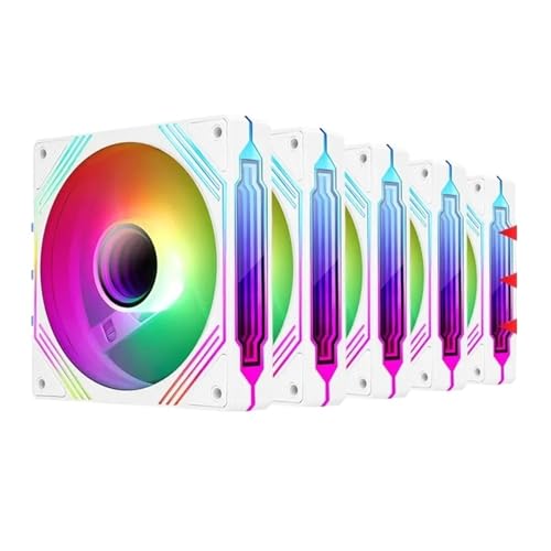 Computer case Fan 14cm ARGB 4-pin PWM Cooling Fan(WT Reversed 5PCS)