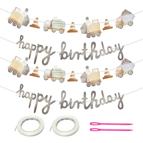 UILYNIU Happy Birthday Buon Compleanno Banner ghirlanda da appendere, decorazione di compleanno per adulti e bambini per ragazze e ragazzi Ghirlanda Addobbi Decorazione Casa Festa (Nero)