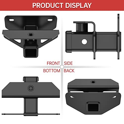 Ifoka 2 Inch Rear Trailer Hitch Receiver, Class 3 Tow Towing Hitch & Cover Kit, Compatible With 2003-2018 Dodge Ram 1500 And 2003-2013 Ram 2500 3500 And 2019-2021 Ram 1500 Classic, Tow Combo Set #TOP7