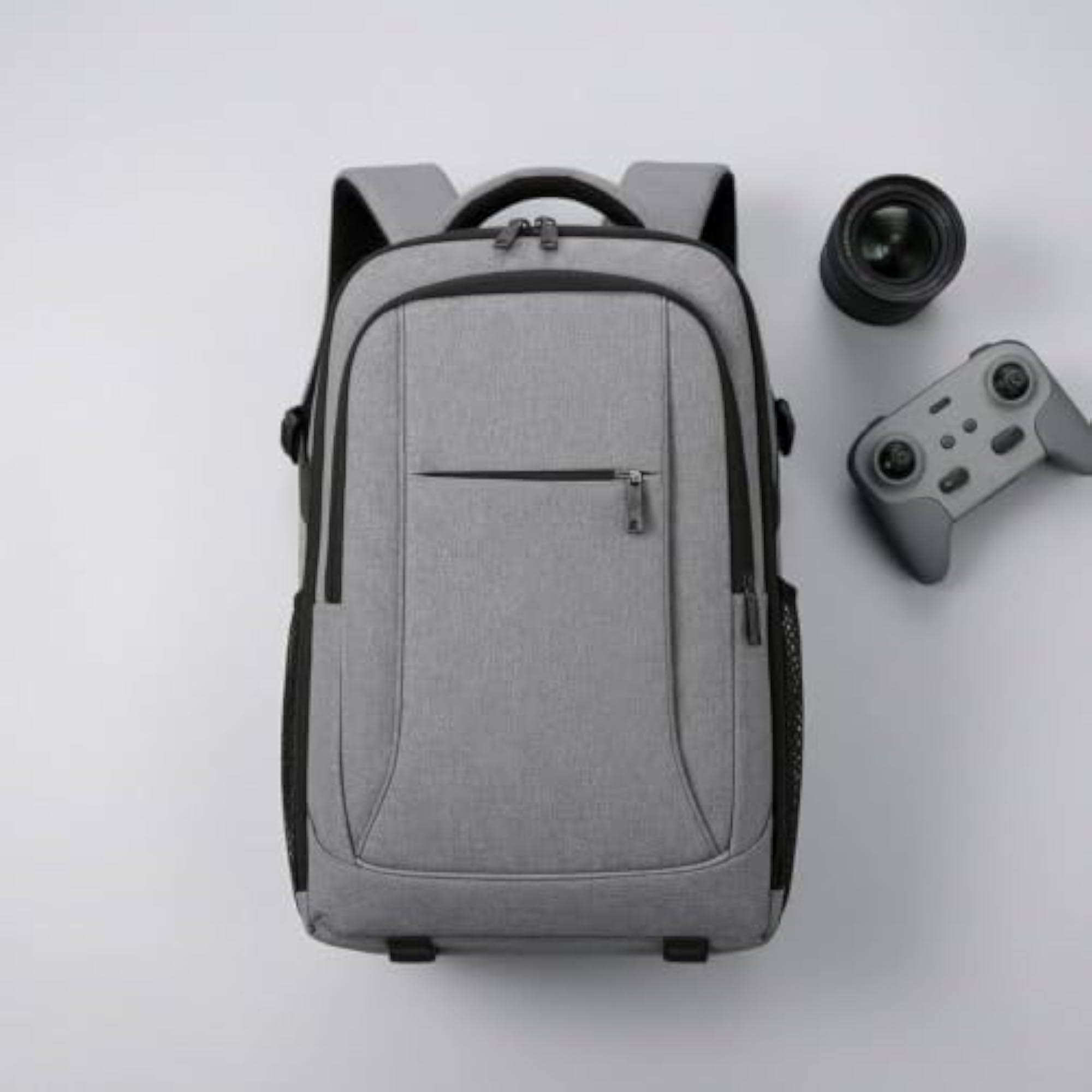 Adjustable Dividers Camera Backpack Mesh Side Style M Blue