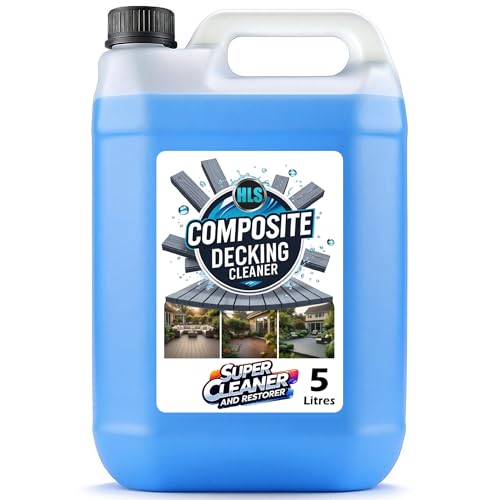 HLS Supplies 5L Composite Plastic Decking Cleaner and Reviver - Removes Dirt, Grime and Bird Droppings