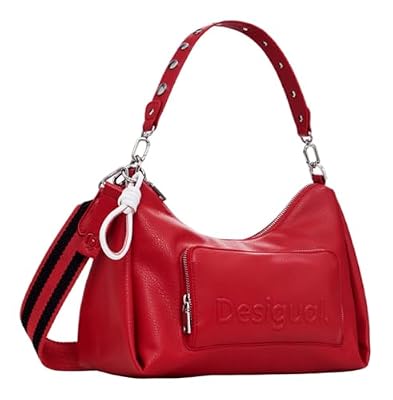 Desigual borsa a tracolla Half Logo Mayari Shoulderbag Carmine rosso