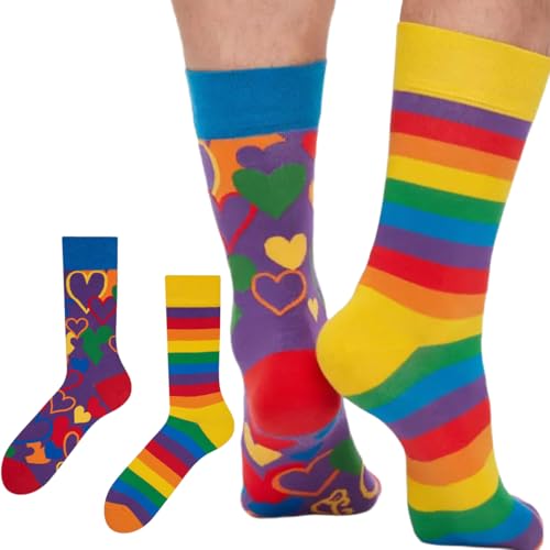 OIXEYA Calcetines Divertidos, Calcetines de Colores, Regalos de Cumpleaños y Navidad, Patrones Asimétricos OIXEYA Calcetines Divertidos, Calcetines de Colores, Regalos de Cumpleaños y Navidad, Patrones Asimétricos