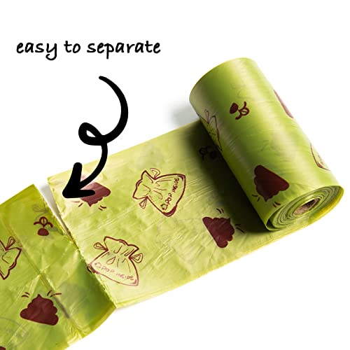Yiboson Dog Poop Bags,Dog Poop Bag With Dispenser,Eco Friendly And Leak Proof Dog Waste Bags,Extra Thick And Easy Tear-Off Poop Bags (9 Rolls(135 Counts),Include 1 Dispenser) #TOP1