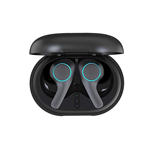 XFTOPSE Fones de Ouvido Sem Fio com Microfone Preto, TWS Intra-Auricular Bluetooth 5.0, Fone de Ouvi