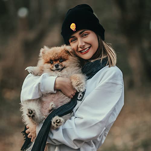Image of Cool Graphic Beanie for Men and Women - Black