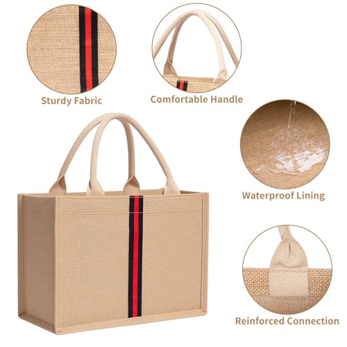 Bolso playero grande tejido de paja para mujer miniatura 4