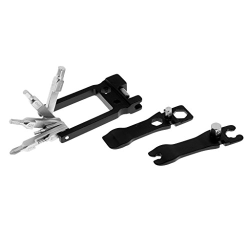Homyl 19 Em 1 Multi Tool Bike Multitool Repair Tool Com Chave De Quebra De Corrente - Preto