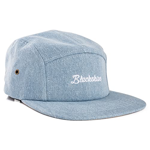 Blackskies Eos 5 Panel Hat | Men Women Premium Baseball Cap Dad Snapback Strapback Denim Trucker Hip Hop Urban Lightblue #TOP3
