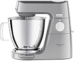 Kenwood Titanium Chef Baker XL, Robot Pâtissier avec Batteur K, Crochet Pétrisseur, Fouet et Bol de 7 Litres, KVL85.424SI, 1200W, Argent