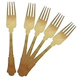 Eco Craft Stix Elegant Wooden Forks. Eco-Friendly,BiodegradableAnd Compostable Wooden Forks. Wooden Disposable Fork 7.75 Inches. Pack of 100Count, Natural Brown