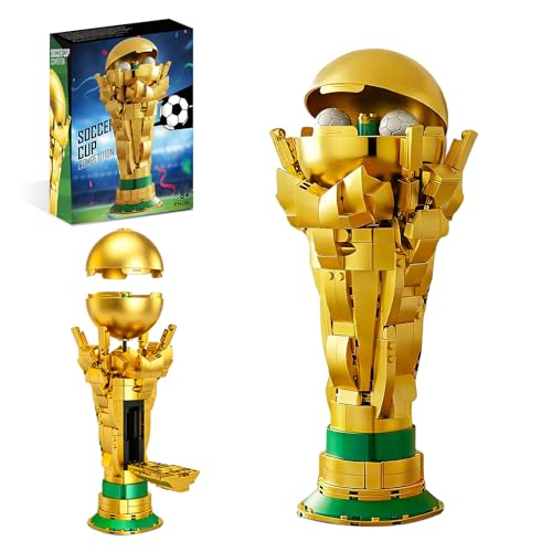 Gohero 446PCS Soccer Trophy Building Set, STEM Golden C...