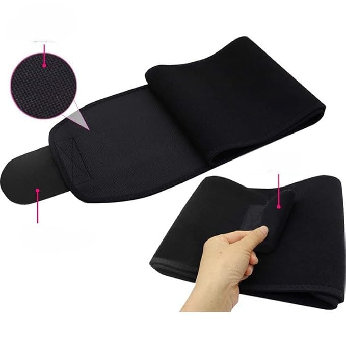 Image of Weight Loss Hot Slimming Belt for Men, Women Belly Sweat Slim Belt Neoprene Fat Burning Sauna Waist Trainer Healthy Sweat, Weight Loss, Lower Back Posture