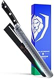 Dalstrong Slicing Carving Knife - 10 inch - Granton Edge - Gladiator Series Elite - Forged High-Carbon German Steel - G10 Handle - w/Sheath - NSF Certified