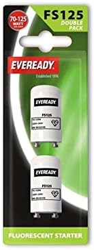 EVEREADY Fluorescent Tube Light 2-Pin Starter 70-125W Twin Pack Light - Packaging May Vary