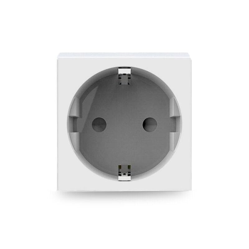 Livolo Module halbe und ganze Einsätze für Bodentanks Tischtanks Wandsteckdosen Einbau Steckdose, USB, TV, Sat, Netzwerkdose, etc (Einsatz Steckdose VDE LG-C1EU-11 Weiß)