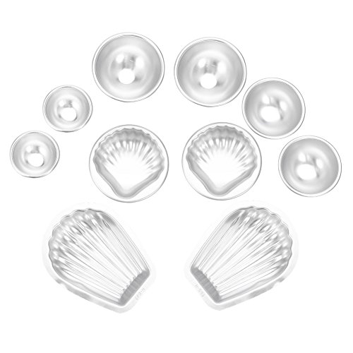 Stampo Per Bombe Da Bagno - Kit In Lega Di Alluminio Per Fare Bombe Effervescenti Artigianali (Set 1 - 4,5 A 8 Cm) - 2