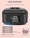 Wattne Paraffin Wax Machine for Hand and Feet -Paraffin Wax Warmer Moisturizing Kit Auto-time and Keep Warm Paraffin Hand Wax Machine for Arthritis (Black)
