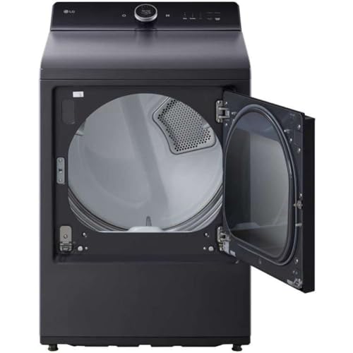 Image of LG 7.3 Cu. Ft. Vented Smart Gas Dryer in Matte Black