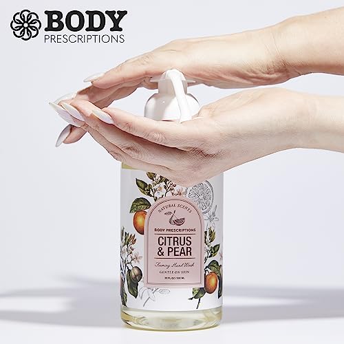 Body Prescriptions Citrus & Pear Foaming Hand Soap | Gentle Deep Cleansing For Soft Clean Hands, 590 Ml #TOP2