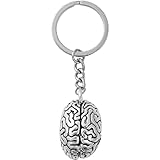 Silver Anatomical Brain Keychain Brain Organ Pendant 3D Neurologist For Key Holder For Doctor Women Men, Women's Fashion,Car Keychain