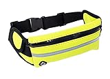 System-S Tasche Gürteltasche Bauchtasche mit Flaschenhalter in Neon Gelb