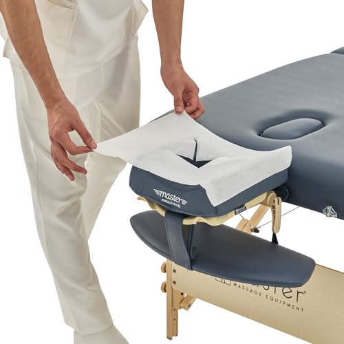 Image of Master Massage Disposable Breathing Space Cover (pack Of 100) for Massage Table, white