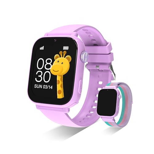 AXYWINBO smart Watch for Boys Girls A22 Purple - Detailed View