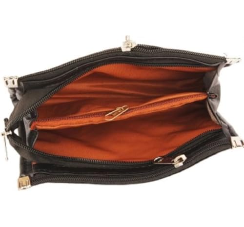 Image of Trendy PU Multi Zip Pocket Daily Use Purse for Women Wallet Bag for Girls Clutches Bag for Women Multicolour Small Handbag Multi card slots phone pocket ladies purse