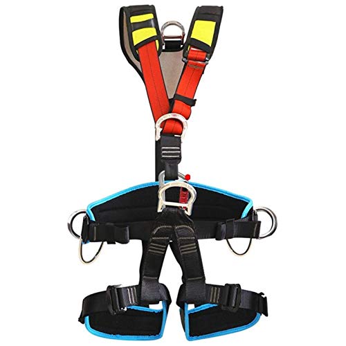 Arnês de escalada, assento seguro para corpo inteiro, proteção contra quedas, design de suporte de c