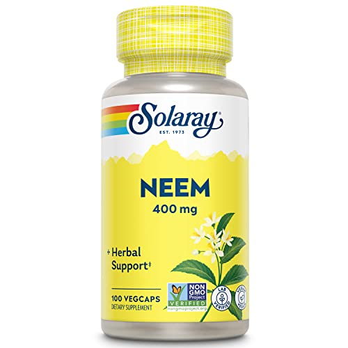SOLARAY Neem Leaf 400mg Vegan Immune Support (100 VegCaps)