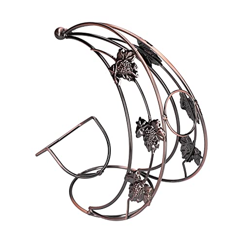 Lazmin112 Support de vin de Bouteille Simple de Conception Simple de matériel de Fer de Support de vin de Fil métallique pour l'armoire de sous-Sol de Barre Cover