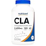 Nutricost CLA (Conjugated Linoleic Acid) 2,400mg, 120 Softgels - Gluten Free, Non-GMO, 800mg Per Softgel