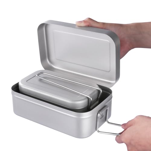 Boîte à déjeuner bento en titane légère pour éviter la vaisselle lourde