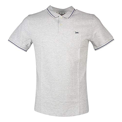 Lee - Polo Homme - Coupe Regular - Pique Polo - Sharp Grey Mele