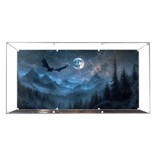 Acrylic Display Case for Lego 76457 Mod Village, Dustproof Box, Storage Box, Transparent Box, Display Box Compatible with 76457 (Box Only)