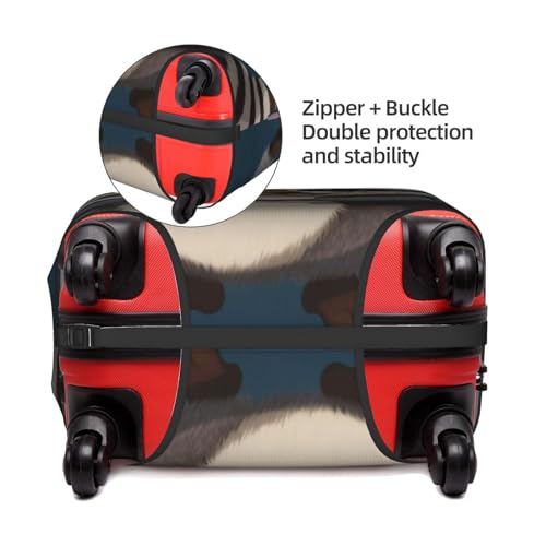 FEMOS Cute Raccoon - Travel Suitcase Cover Elastic Luggage Covers Trolley Protector Cover Fits 18-32 Inch Luggage4