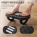 CasaZenith Under Desk Footrest, Foot Rest for Under Desk at Work, Ergonomic Foot Stool for Office Desks, Small Rocking Footrest with Massage Roller&Portable Handle, Leg Rest Pain Relief for Home