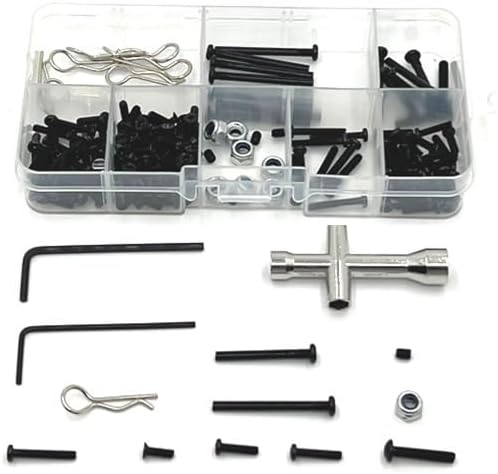 Screw Kit Parts for Hyper Go H14BM Screws Kit Replacement,for MJX Hyper Go Screws Replacement,for MJX 14301 14302 14209 14210 Screw Wrench Set.