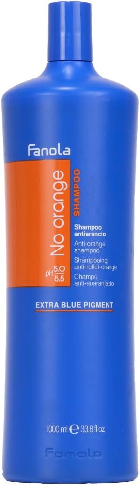 Fanola Champú NO ORANGE Antinaranja 1000mL para Cabellos Teñidos Oscuros