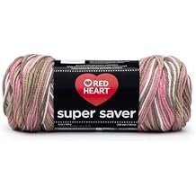 Red Heart Super Saver Economy Yarn, Pink Camo