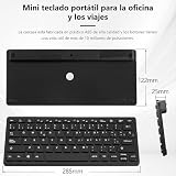 CUQI Mini Teclado Con Cable, 78 Teclas Ergonómicas, Interfaz USB-A, Mini Teclado Portátil para la Oficina y los Viajes (Español)