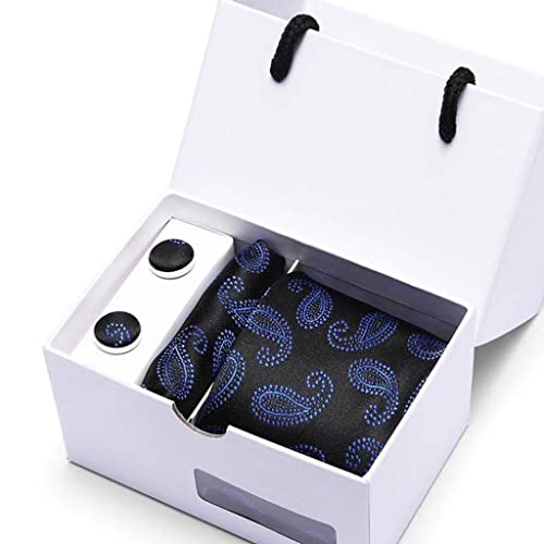 Set Corbata, Pañuelo y Gemelos para Hombre
