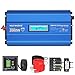 2000Watt Pure Sine Wave Power Inverter 12V DC to 120V AC with 4 AC Outlets Dual 2.4A USB Ports Remote Control & LCD Display by VOLTWORKS