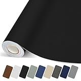Lifenion Canvas Repair Patch, Strong Sticky Fabric Repair Tape, Self-Adhesive Fabric Patch for Sofas, Tote Bags, Clothing, Car Seats, Furniture (Black, 3.5X79 Inch)