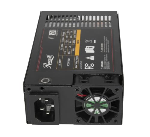 Image of Rosewill VIT 500W, Mini ITX /Flex ATX / 1U Fully Modular Power Supply, Full Range Active PFC 90-264V, 40mm Two Ball Fan, Suitable for Mini Server, NAS, Small Form Factor - 5 Year Warranty