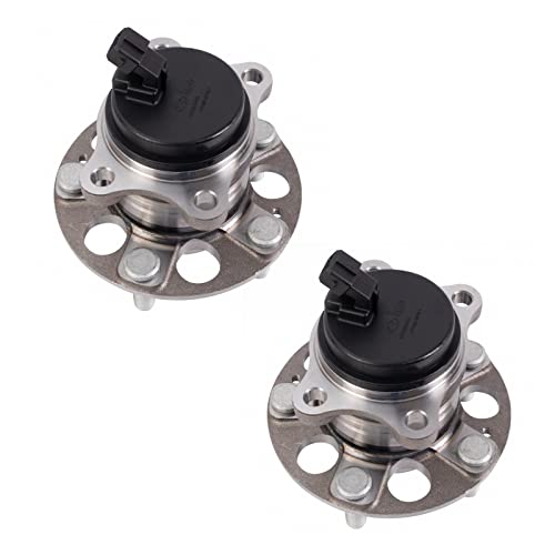 Image of TRQ Rear Left and Right Wheel Bearing and Hub Assembly Set 2 Piece Compatible with 2017-2020 Hyundai Elantra Eco SE Value Edition Limited 2018-2020 Elantra SEL 2018-2022 Kona Front Wheel Drive