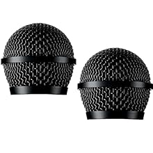 Black, dent-resistant grille replaces BLX288 PG58 wireless microphone grilles. Compatible with Shure BLX288 PG58 Handheld Transmitter Come with microphone windscreen