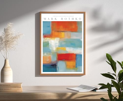 Vivid Color ヴィヴィッド（鮮やか）絵画 マークロスコ - スタイル 抽象画 A3 ポスター/色彩の静寂〈Serenity in Color〉日本製 アートポスター ギャラリー品質 マット紙 玄関 絵画 インテリア 明るい [4]