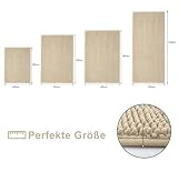Homaxy Chenille dywanik łazienkowy antypoślizgowa mata łazienkowa nadająca się do prania miękka mata łazienkowa chłonna mata prysznicowa do łazienki - 60x120 cm, ciemnobeżowy